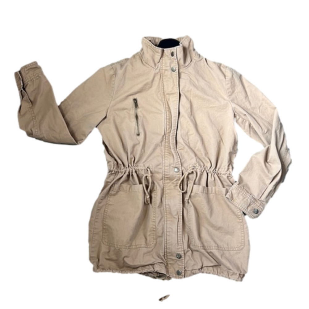 Forever 21 Rust Colored Windbreaker Jacket 100% Cotton